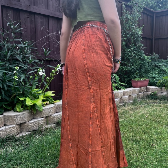 Rustic Patchwork Embroidered Boho Skirt - Picture 14 of 16